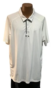 Polo de golf Oakley para hombre XLarge blanco liso manga corta - Imagen 1 de 3