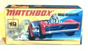 Matchbox Superfast No 19 Road Dragster Empty Repro I style box - Picture 1 of 1