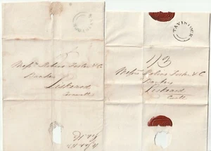 1834/6 2 DEVON WRAPPERS TAVISTOCK UDC BLU/VERDE E NERO BRANCHIA > BANCHIERI LISKEARD - Foto 1 di 1