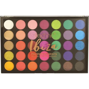 Pressed Pigment Eyeshadow Palette Ibiza - 35 Colours Bright Neon Matte Shimmer - Picture 1 of 3