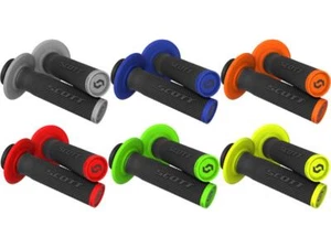 Scott MX SX2 Lock-On Grips For Dirt Bikes With Twist Throttle Motocross Clamp - Picture 1 of 16