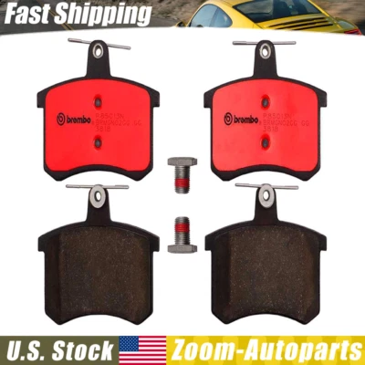 For Audi A4 A8 Quattro Coupe 90 100 5000 Brembo Rear NAO Ceramic Brake Pad Set - Image 1 of 3