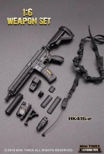 Mini times toys HK416E 1/6 USA ARMY Gun Rifle Weapon Model Fit 12'' Male Figure - Picture 1 of 4