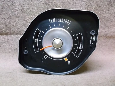 Mercury Cougar 1970 estándar medidor de temperatura, luces de advertencia de aceite y freno Foto 1 de 4