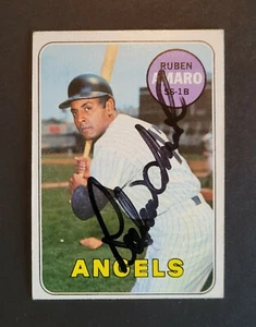 Ruben Amaro signed California Angels 1969 Topps Baseball Card - Picture 1 of 2