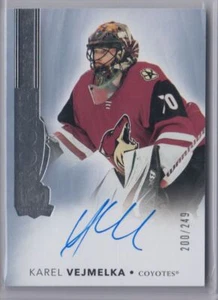 2021-22 Upper Deck The Cup Rookie Autograph Karel Vejmelka RC Auto /249 Arizona - Picture 1 of 2