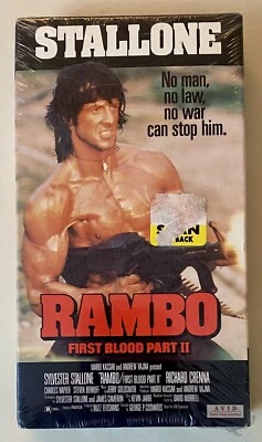 1995 Avid Entertainment Rambo : First Blood Part II VHS - NEW SEALED - Image 1 of 2
