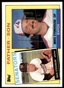 1985 Topps #141 Dave Stenhouse/Mike Stenhouse RYjEuw
