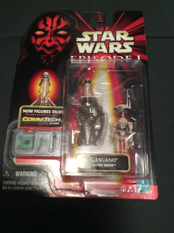 Star Wars Episode I Gasgano with Pit Droid and CommTech Chip Collection 3 Hasbro Cover