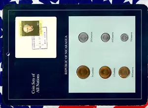 Coin Sets of All Nations Nicaragua UNC 1,5 Cordobas 5,10,25,50 Ctvs 1987 - Picture 1 of 2