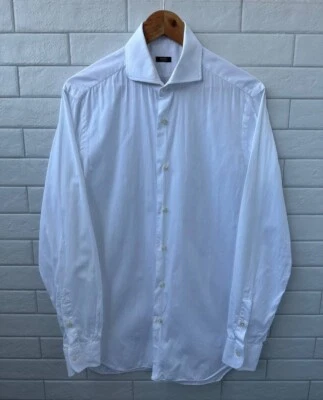 Barba Napoli White Long Sleeve Button Down Shirt Size L - Image 1 of 4