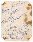 9 WEST HAM UNITED FOOTBALL AUTOGRAPHS SIGNED NOTTINGHAM MARCH 1967 BOBBY MOORE