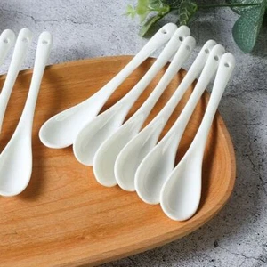 Creative Long Handle Spoons Ceramic Seasoning Spoon Coffee Spoon Ice Cream - Picture 1 of 19