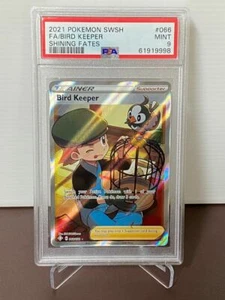 Pokemon Shining Fates Bird Keeper 066/072 Full Art PSA 9 - Picture 1 of 2