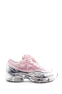 Adidas Raf Simons x Ozweego Mirrored Leather Sneakers / Pink - Picture 1 of 5
