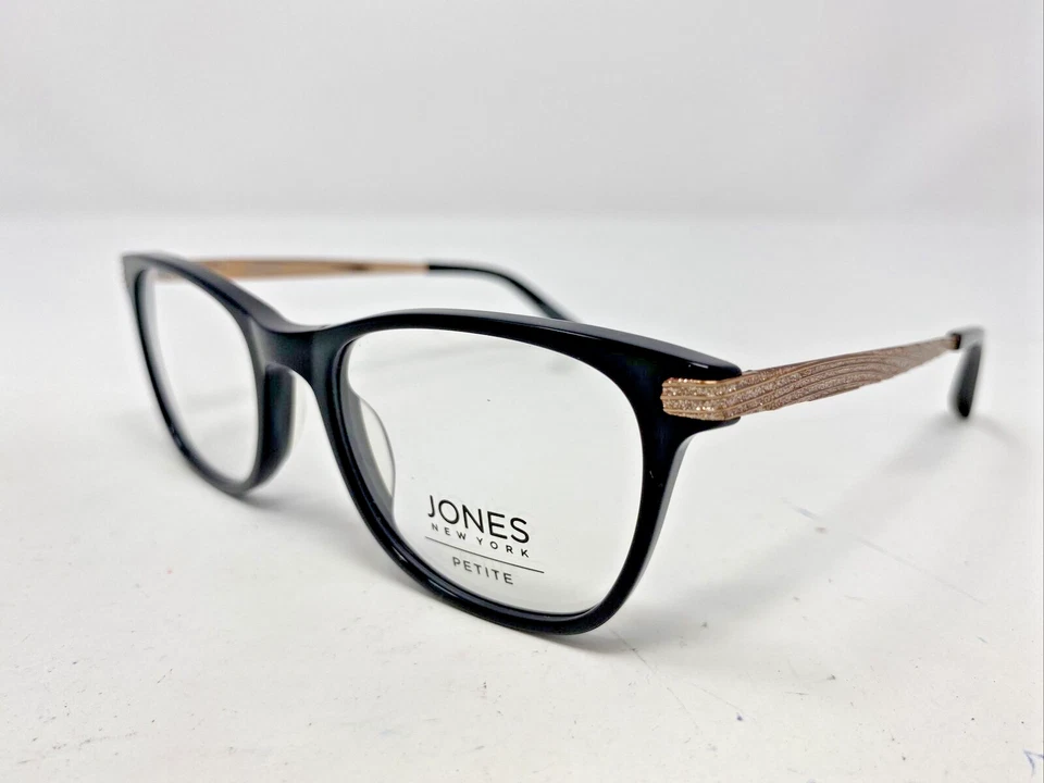 Óculos JONES New York J238 preto armação óptica de plástico 49-18-135 RX - Imagem 1 de 1