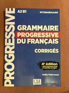 Grammaire Progressive Du Francais Corrigés A2/B1 Intermédiaire 4th Edition - Picture 1 of 1