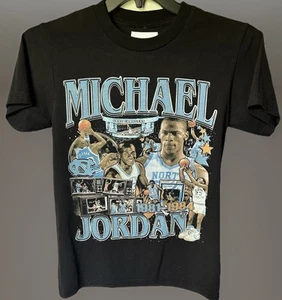 Game Changer Men’s Size S 1981-1984 Black Michael Jordan Retro Style T-Shirt - Picture 1 of 4