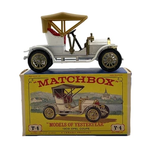 Vintage Lesney Matchbox Of Yesteryear 1909 Opel Coupe No Y-4 - Made in England - Picture 1 of 15