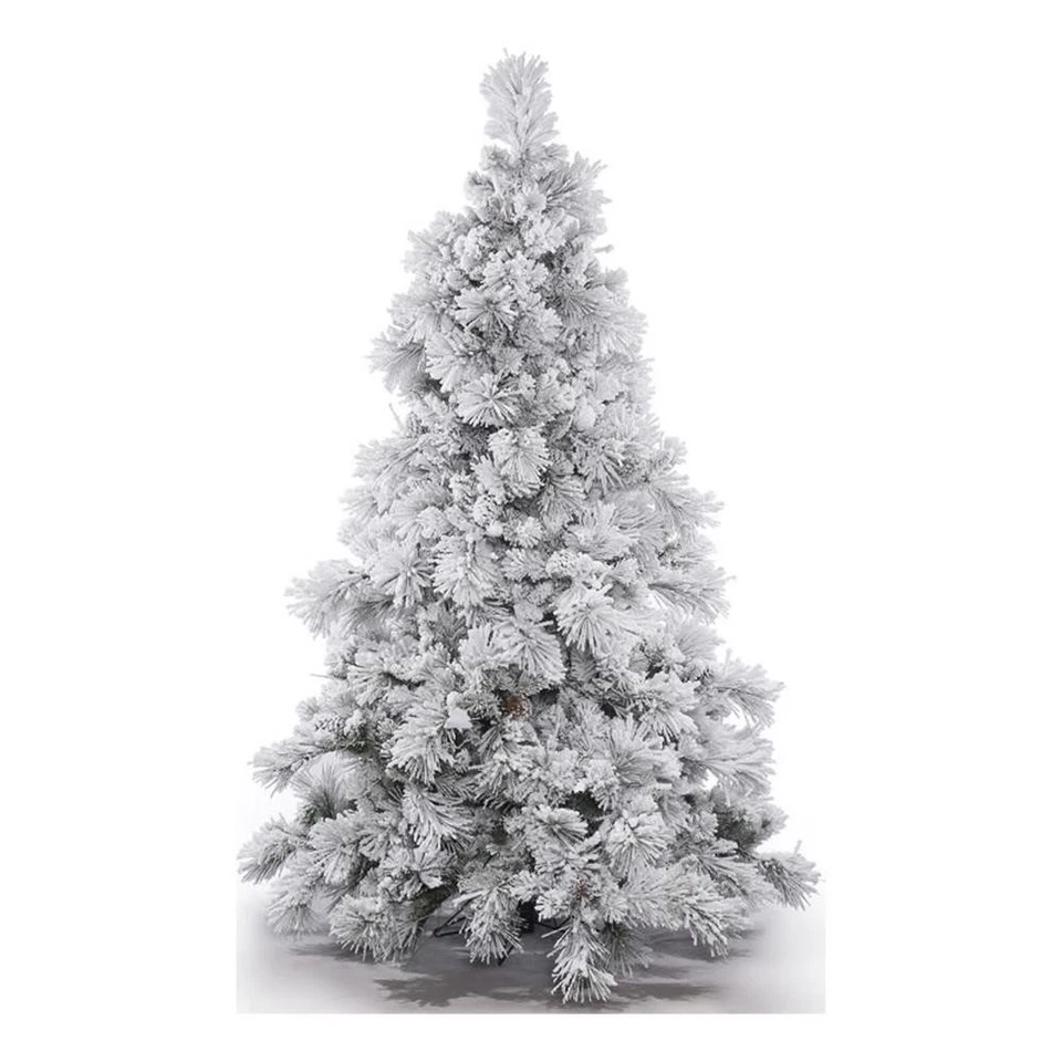 Árbol de Navidad artificial Vickerman 54" contemporáneo PVC Alberta en blanco Foto 1 de 1