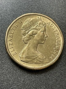 1984 $1 Coin Almost Uncirculated Australian One Dollar Coin aUNC - Picture 1 of 3