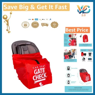 Bolsa de viaje para asiento de coche Gate Check roja correa ajustable nueva Foto 1 de 4