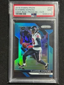 2018 Panini Prizm Blue Die Cut /199 SP DeAndre Hopkins #122 PSA 9 MINT Texans - Foto 1 di 2