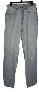 VTG Levis 550 Jeans Mens 32x36 Relaxed Tapered Mid Rise Light Wash 90s Denim - Picture 1 of 8