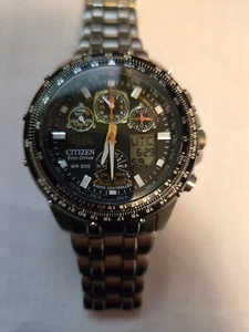 Men's Citizen Eco-Drive® World Time A-T Watch with Black Dial Model: AT9071-58E - Picture 1 of 8