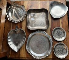 Job Lot Of Silver Plated Stainless Steel Trays