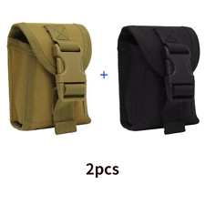 Black + Tan Tactical Waist Pack Mini Storage Bag Cover Phone Bag Cigarette Pack