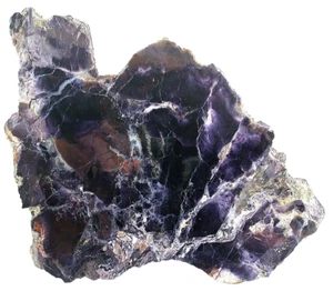 426 GRAM SLAB TIFFANY STONE BERTRANDITE OPAL FLUORITE PURPLE CAB ROUGH OS8/72124 - Picture 1 of 4
