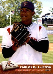 2007 Salem-Keizer Volcanoes Grandstand #10 Carlos De La Rosa Dominican Republic 