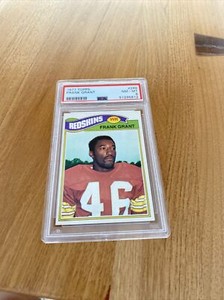 FRANK GRANT 1977 TOPPS #289 PSA 8 *WASHINGTON REDSKINS*