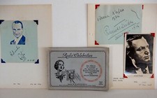 Wills' RADIO CELEBRITIES ALBUM 1934 + 3 Autographs  Roy Fox, D Napier, R Tauber 
