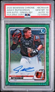 2020 ADLEY RUTSCHMAN BOWMAN CHR. MEGA BOX GR. REF. AUTO /99 Variation PSA 10/10 - Picture 1 of 3
