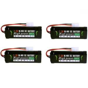 4 Stück 5000mAh 7.2V Ni-MH SC Akkus Tamiy-2P Stecker für RC Auto Drohne Batterie - Bild 1 von 8