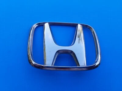 01 02 Honda Accord tampa traseira centro cromado emblema logotipo emblema símbolo fabricante de equipamento original (2002) - Imagem 1 de 3