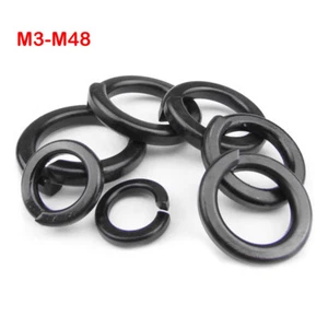 M3 - M45 GB93 Grado 8.8 Negro Acero Inoxidable Resorte Lavadora Bloqueo Dividido Lavadora - Imagen 1 de 5