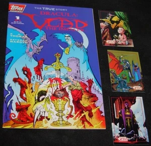 The True Story Of Dracula #1 with cards,Topps Comics,Roy Thomas,1993 - Picture 1 of 3