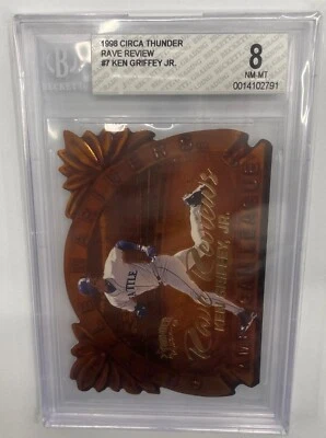 1998 Skybox Circa Thunder Rave Reviews Ken Griffey Jr #7RR Bgs 8 - Image 1 of 2