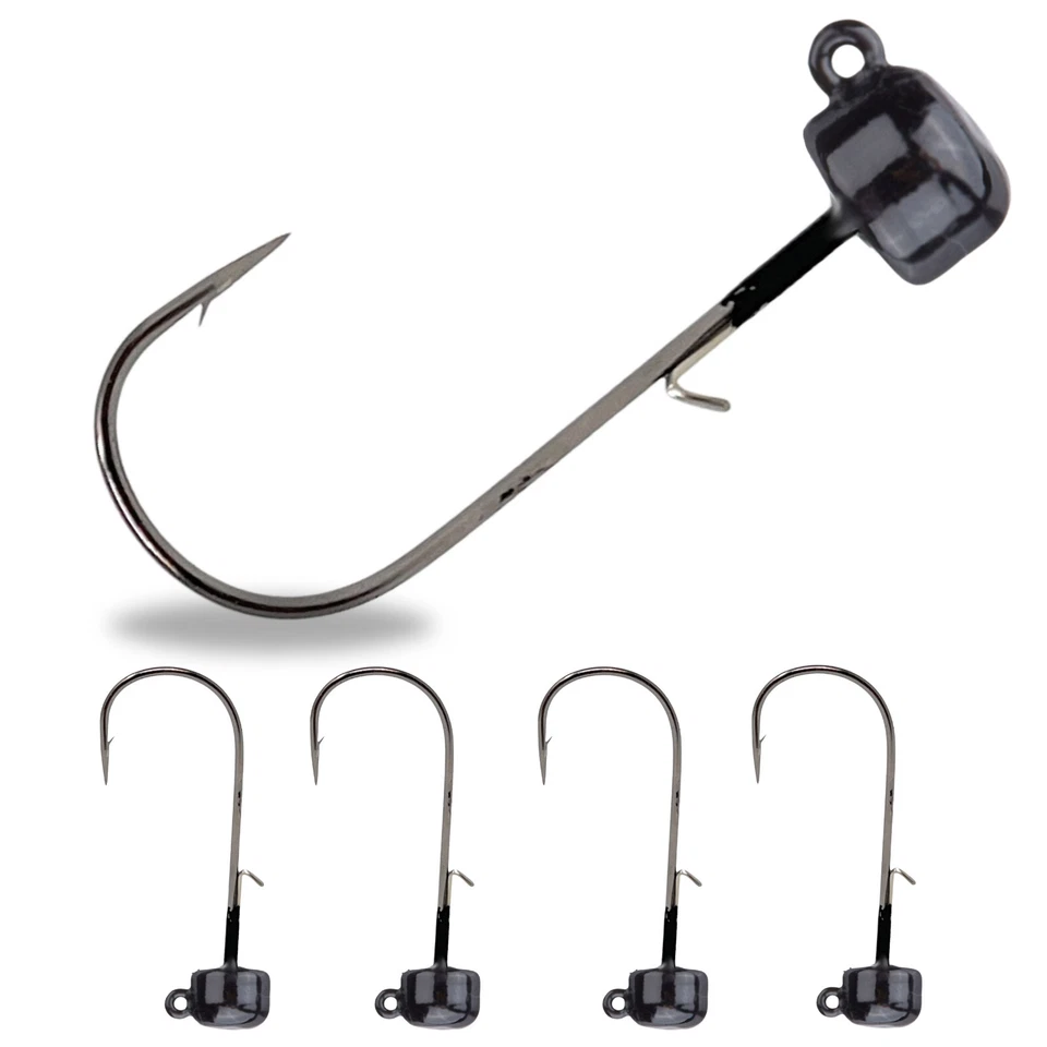 Reaction Tackle Tungsten Mushroom Head Ned Rig Shroom Jig Heads (5-Pack)