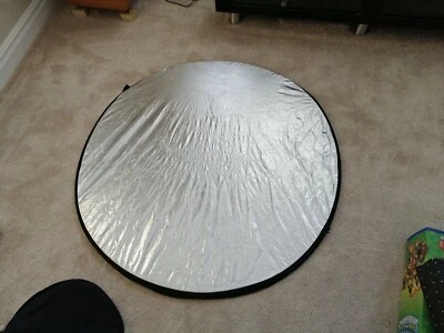 Folding reflector dish Silver & Gold - Image 1 of 3