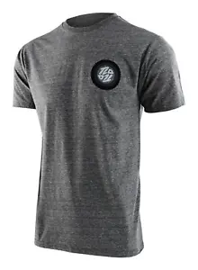 Troy Lee Designs Adult Short Sleeved T-Shirt Spun Grey Heather TLD Mens Crew - Picture 1 of 1