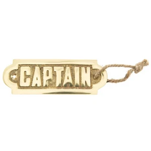  Captain Plate Polished Brass Sign. Assign Someone As A Captain.  - Picture 1 of 3