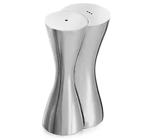 NAMBE HUG SALZ & PFEFFERSTREUER VERSPIEGELT METALL SET 1 OZ 6" 6283 LADENDISPLAY - Bild 1 von 12