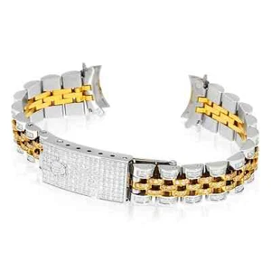 Rolex Datejust 2-Tone Yellow 3CTW Natural Diamond Jubilee 26mm Watch Bracelet - Picture 1 of 6