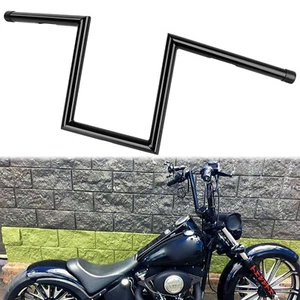 1" Motorcycle Handlebars Z Bars For Harley Chopper Bobber Cafe Racer Custom - Picture 1 of 11