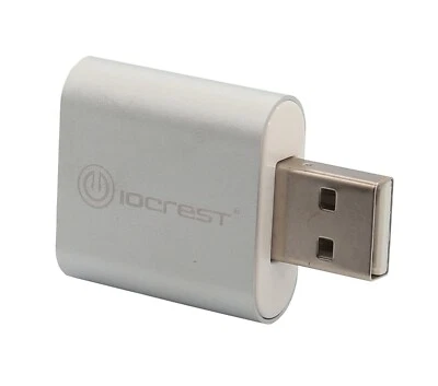 IO Crest SY-AUD20205 USB to Audio Adapter Convert PC USB Port into Sound Card - Image 1 of 4