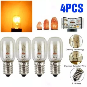 4Pcs E14 Salt Lamp Globe Bulb 15W Light Bulbs 240V Refrigerator Oven Replacement - Picture 1 of 9